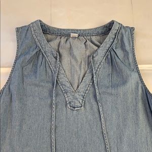 Old Navy denim jean dress M sleeveless